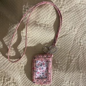 Vera Bradley lanyard and Id wallet